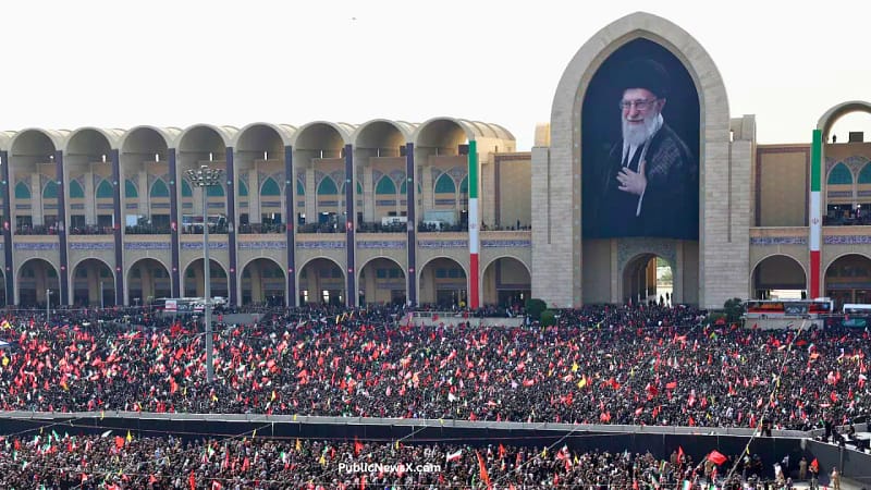 Death to America’ Chants Ring Out at Khamenei Funeral; Trump Says US ‘Knocked the Hell Out of Iran